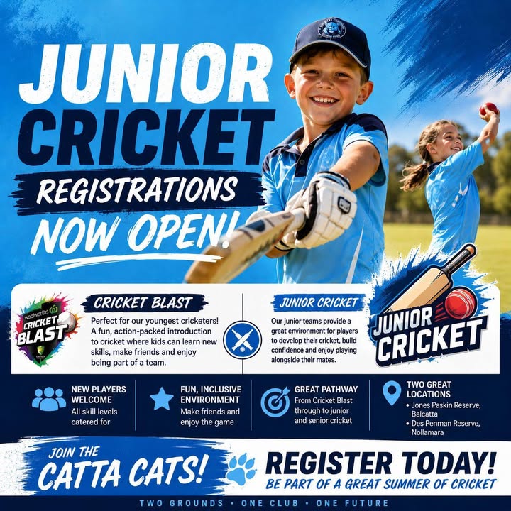 🏏 JUNIOR REGISTRATIONS 🏏